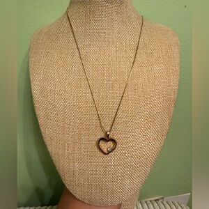 Gold Heart Pendant Necklace